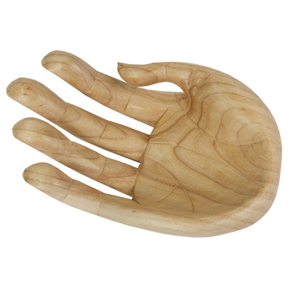 Wooden Hand Bowl Natural Finish